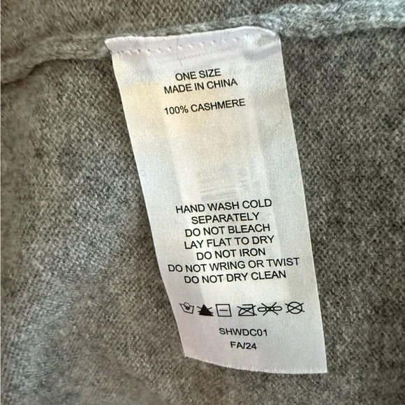 NWT Quince Women's Mongolian Cashmere Nursing Shawl Heather Grey One Size - Picture 6 of 13